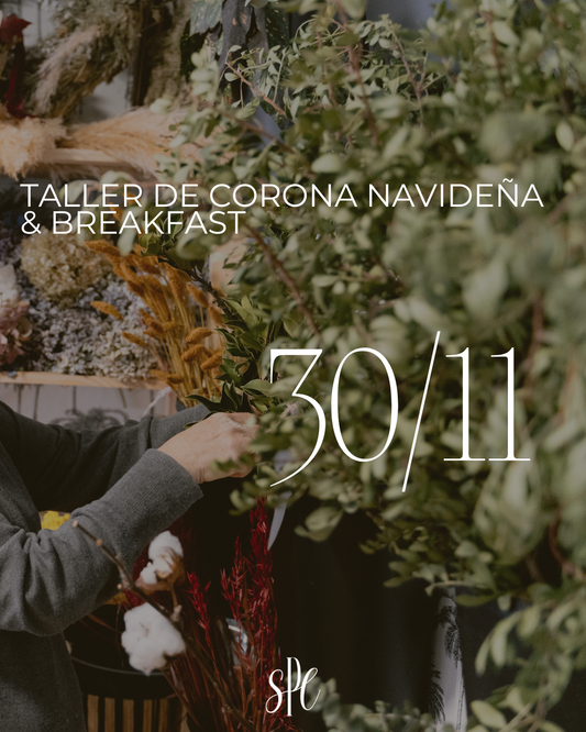 30/11 TALLER DE CORONAS NAVIDEÑAS NATURALES & BREAKFAST